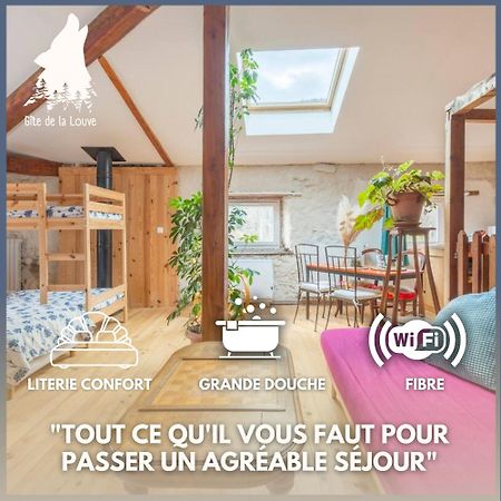 Chambre Triple Deluxe - Gite De La Louve Fougax-et-Barrineuf Exteriér fotografie