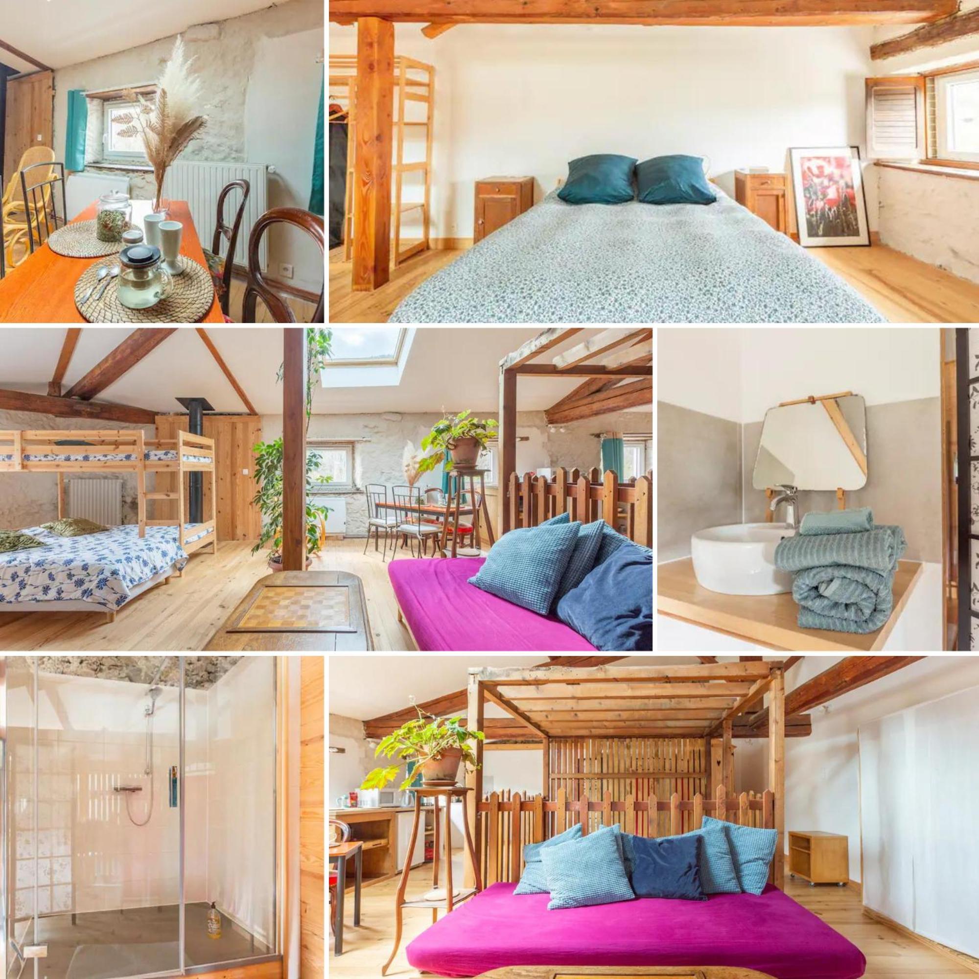Chambre Triple Deluxe - Gite De La Louve Fougax-et-Barrineuf Exteriér fotografie